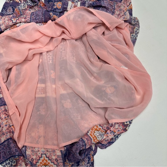 Lucky brand Bohemian Purple and Pink tapestry prints Dress size 2X - Picture 8 of 9